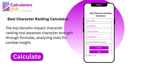 Best Character Ranking Calculator Online