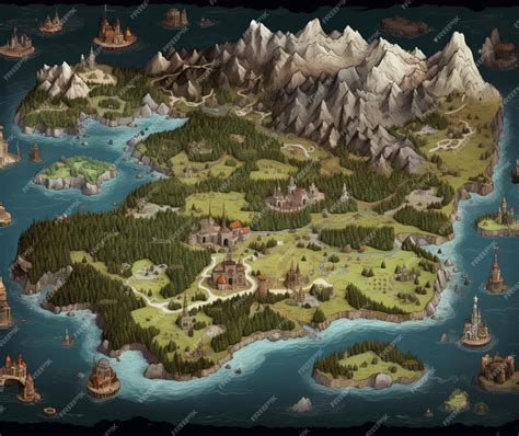 Premium Photo | Game Map