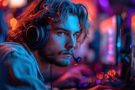 Premium Photo | Experience the intensity of competitive gaming with a ...