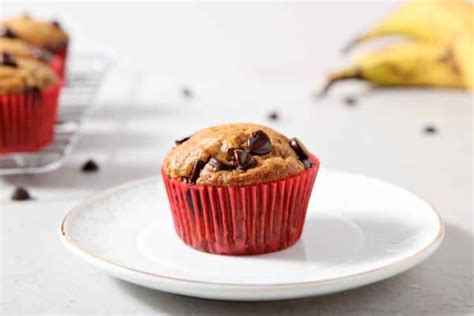 Vegan Banana Chocolate Chip Muffins | Easy Vegan Muffins | The Speckled ...