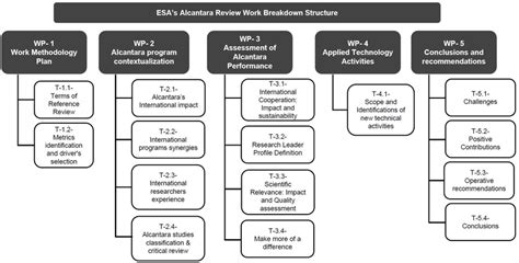 1. Work Breakdown Structure for the Alcantara review panel | Download ...