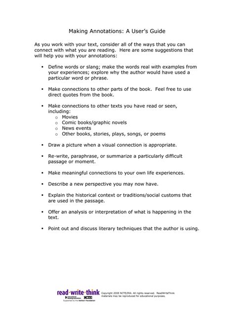 Making Annotations: A User’s Guide