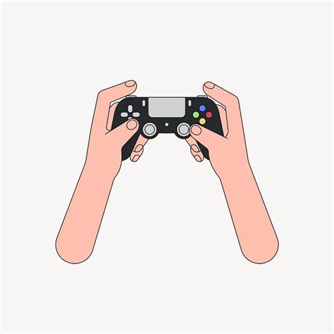 Hands playing game controller, flat | Free Photo - rawpixel