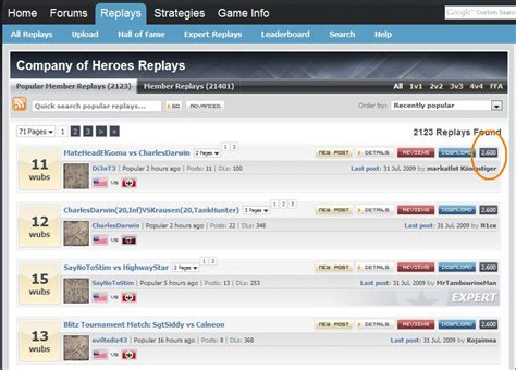 Replays - GameReplays.org