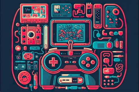Premium Photo | Indie game flat illustration