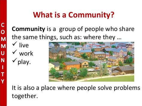 What is a community class 1- term 2