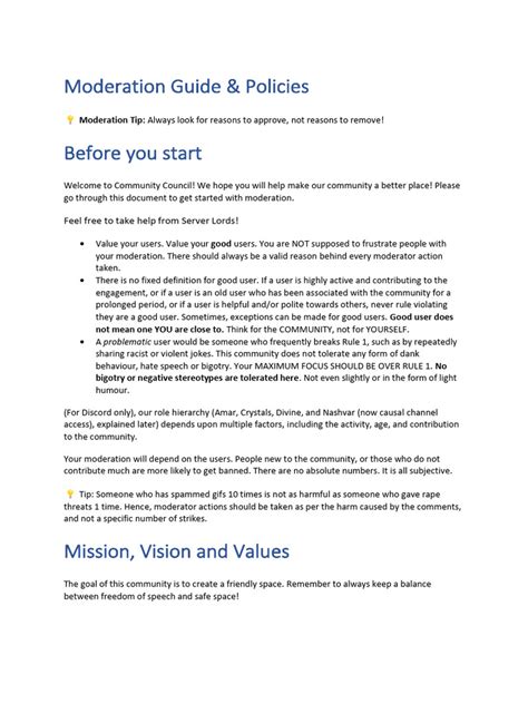 Moderation Guide Policies | PDF | Internet Forum | Prejudices