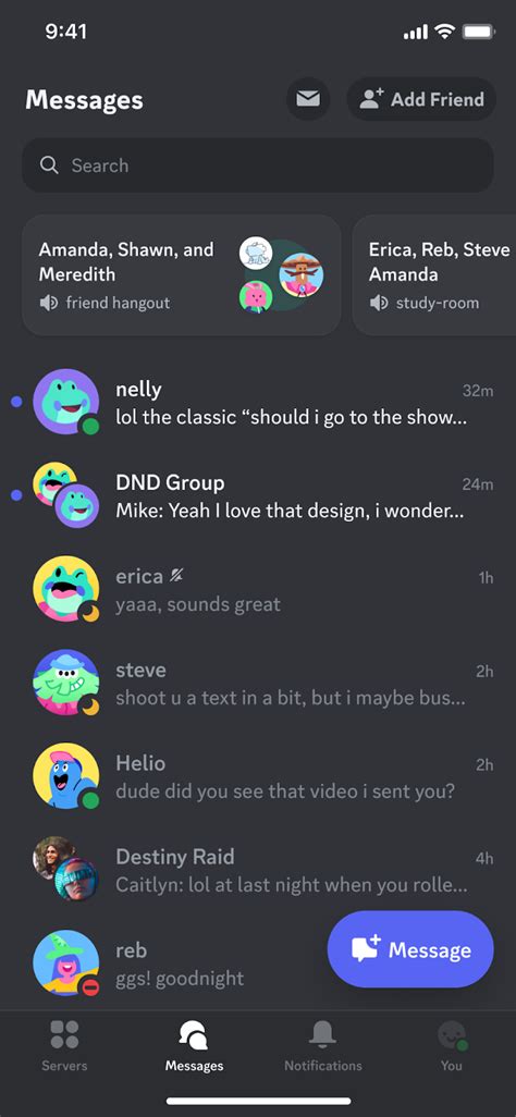 New Mobile App Updates &amp; Layout – Discord
