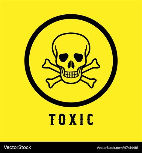 Toxic symbol Royalty Free Vector Image - VectorStock