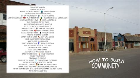 How to Build Community