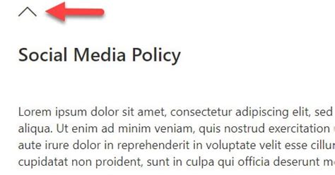 How to organize content on a SharePoint page using collapsible sections ...