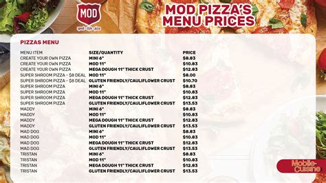 MOD Pizza Menu Prices + Free No Name Cake Offer (2024)