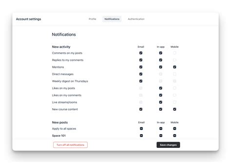Manage your notification preferences | Circle Knowledge Base