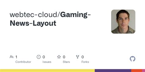 GitHub - webtec-cloud/Gaming-News-Layout