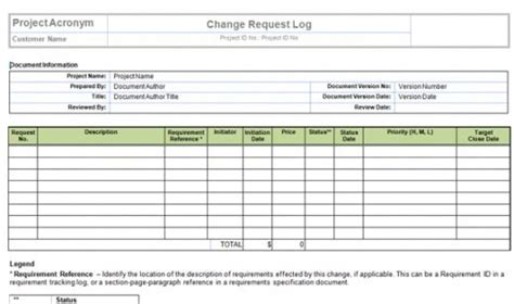 Sample Change Log Template Excel Printable Schedule Template Log ...