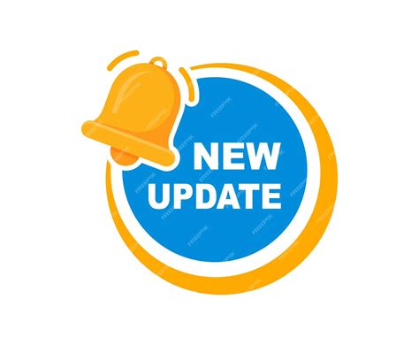 Premium Vector | New update banner with notification bell New update ...