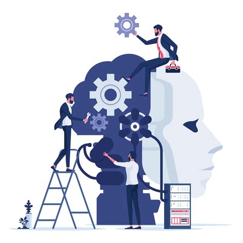 Business team creating artificial intelligence-Machine learning and ...