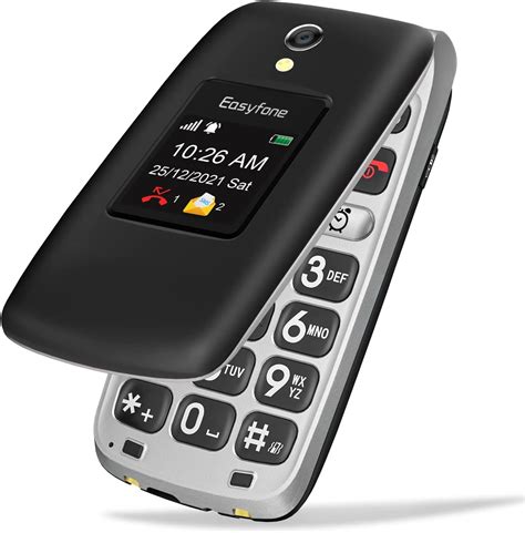 Buy Easyfone Prime-A1 Pro 4G Senior Flip Cell Phone, Easy-to-Use Big ...