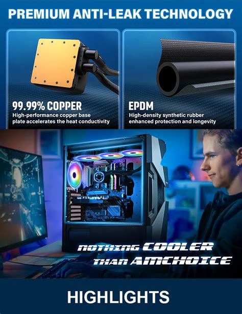 Rgb Aio Liquid Cpu Cooler 360mm Radiator Computer Radiator Water ...