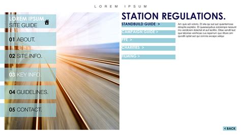 Interactive Site Guide on Behance