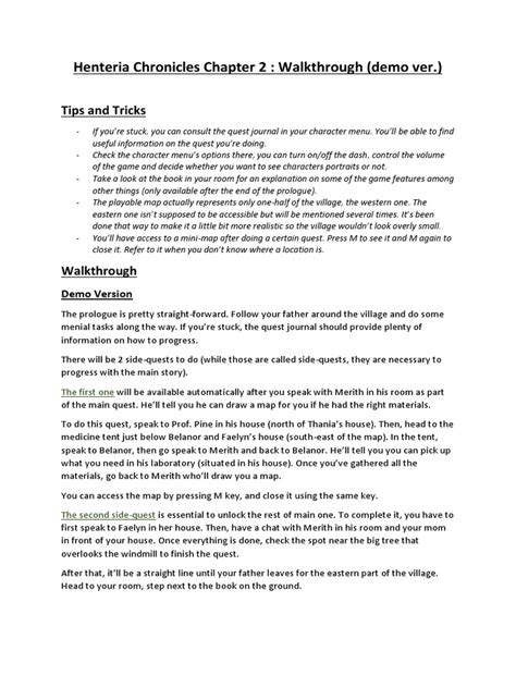 Walkthrough (Update 1 Version) | PDF