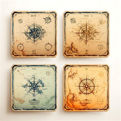 Premium Photo | Game Item Map Cabinet Item Nautical Design Treasure Map ...