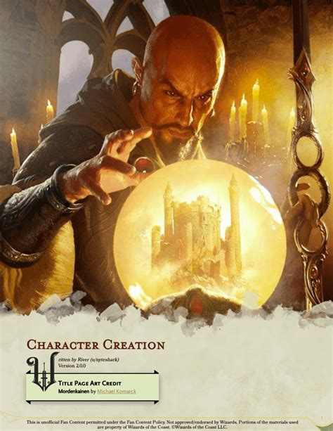 Character Creation v1.0 by Nyte - a LARGE compilation and revision of ...