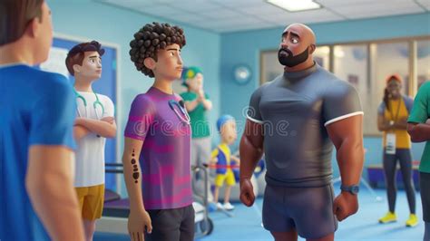 Coach Giving Instructions To Young Athletes Stock Photo - Image of ...