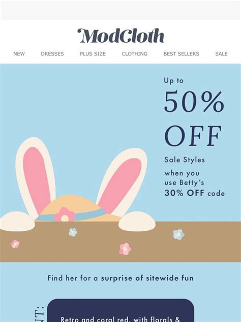 Modcloth Email Newsletters: Shop Sales, Discounts, and Coupon Codes