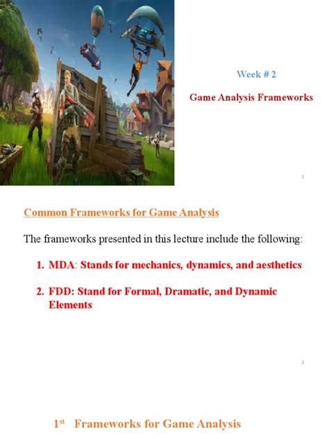 Week 2 (Game Analysis Frameworks) | PDF