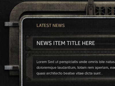 news feed interface by Nick Boes on Dribbble