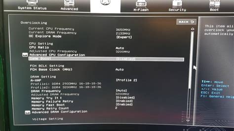 XMP profile not working - unable to manually change ram speed either ...