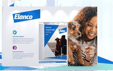 Walkthrough structure on modular exhibition stand for Elanco