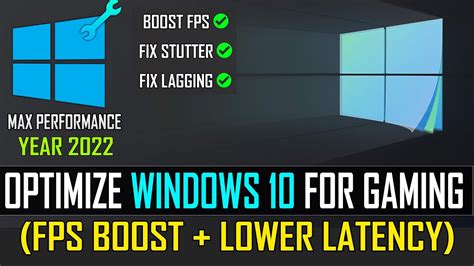 How to optimize gaming PC settings for better FPS and lower latency?