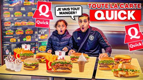 ON TEST TOUTE LA NOUVELLE CARTE QUICK 😍🔥 ( c'est incroyable)🍔 - YouTube