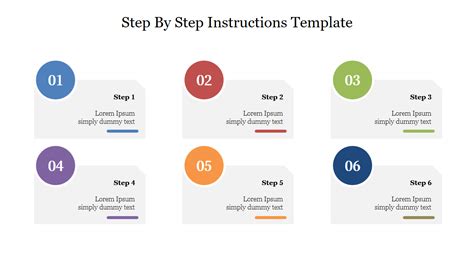 Step By Step Instructions PPT Template &amp; Google Slides | Templates ...