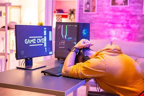 Disappointed Esports Player After Losing A Crucial Match Photo ...