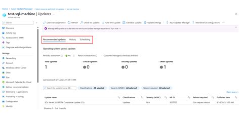Assessment options in Update Manager. | Microsoft Learn