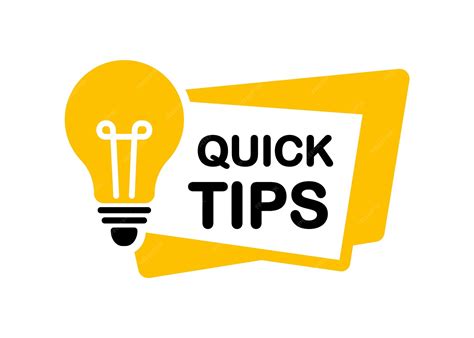 Premium Vector | Quick tips icon Quick tips logo with light bulb