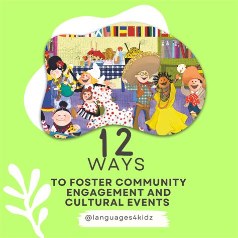 12 Ways to foster community engagement and cultural events - Languages4kidz