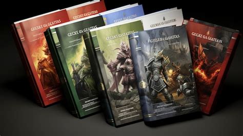 Premium Photo | A photo of a collection of gaming strategy guides