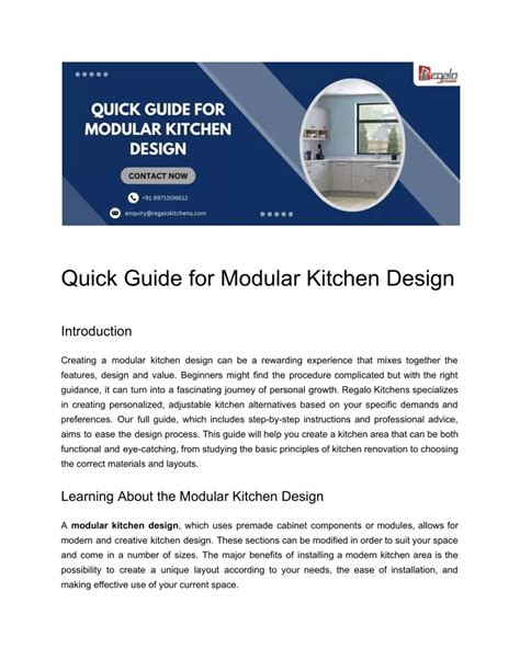 PPT - Quick Guide for Modular Kitchen Design PowerPoint Presentation ...