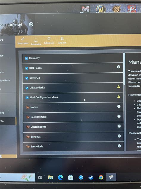 Mod load order, help! : r/Bannerlord