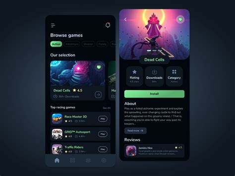 Game store app ui design – Artofit