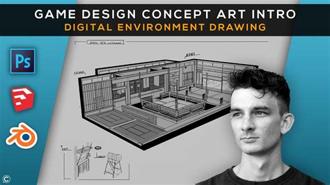 Game Design Concept Art Intro: Digital Environment Drawing ...