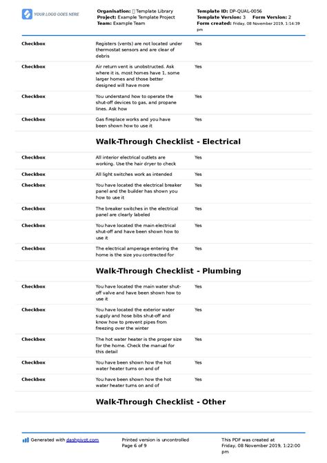 New Construction Walkthrough Checklist (Better than PDF template)