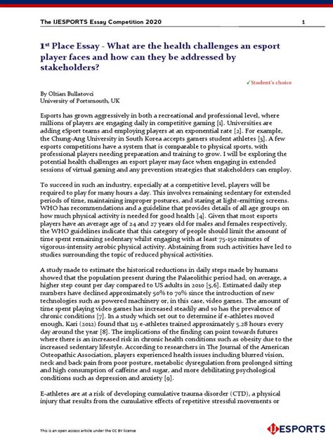 What Are The Health Challenges An Esport Player Faces and How Can They ...