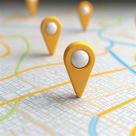 Interactive map interface with clear markers and responsive elements ...