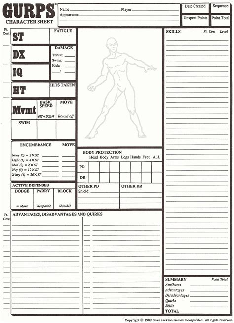 New character sheet pdf for download – Artofit
