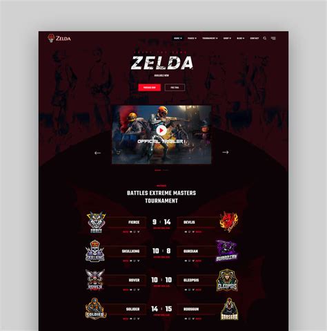 25+ Top Gaming Website Templates (HTML)
